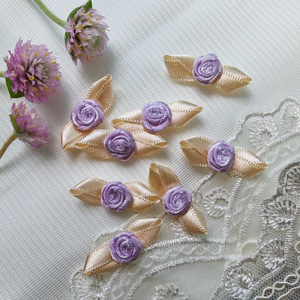 100% nailon prefabricado Mini lazo pequeño satén Lencería DIY accesorios para decoración de flores para accesorios de ropa interior - Product Image 4