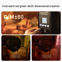 Nanguang NANLITE Forza 500 500W LED Lumière Photographie Kits d'éclairage vidéo lumière COB lumière du jour pour appareil photo DSLR prise de vue