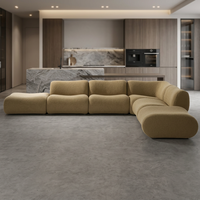 VONLIVA Stoff-Luxus-Sofagarnitur im französischen Stil, modulares Ecksofa, anpassbar, modern, quadratisch, Schaumstoff, für das Wohnzimmer