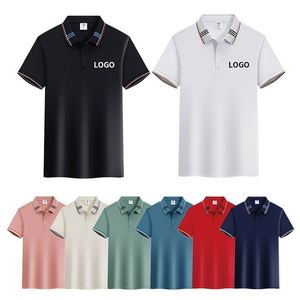 Camiseta Polo Personalizada para Hombre, Fresca, de Seda y Algodón, Manga Corta, para Golf, Secado Rápido, Transpirable, Absorbe la Humedad, Ajuste Cómodo - Product Image 4