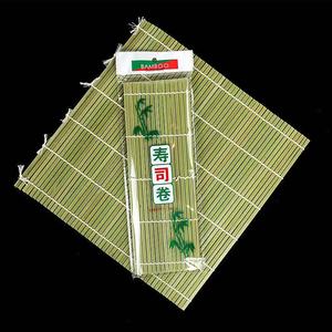 Tapis à rouler en bambou blanc et vert pour <span class=keywords><strong>sushi</strong></span>, de haute qualité, style feuille de bambou, <span class=keywords><strong>masago</strong></span> roe 27cm 24cm - Product Image 5