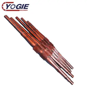 Yogie OEM large diameter forging steel transmission shaft casting double helical herringbone bull gear shaft