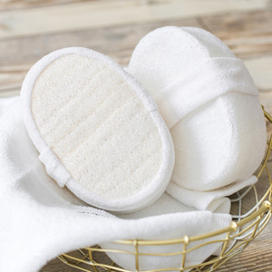 Loofah Sponge Bath <b>Scrubber</b> Rectangle 14.5x10x5cm Natural Body Exfoliator For <b>Back</b> Cleaning - Product Image 4