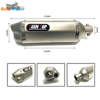 Échappement Slip-On Modifié 50 CC pour Scooter Vespa/Piaggio 50 4T 2V Primavera Sprint, Système d'Échappement de Moto Silencieux