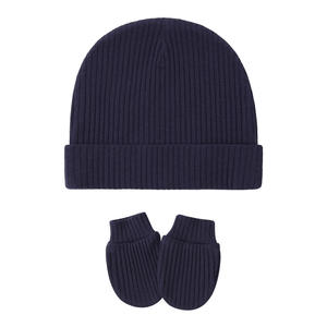 Meilleur cadeau pour nouveau-né : <span class=keywords><strong>bonnet</strong></span> et moufles tendance, <span class=keywords><strong>bonnet</strong></span> bébé tricoté multicolores, gants chauds, ensemble d'accessoires pour bébé - Product Image 2