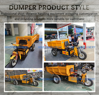 Mini Dumper da Miniera a Batteria da 1,5 Tonnellate, Triciclo Ribaltabile a 3 Ruote, Tipo Caricatore a Ruote, Componente Principale del Motore