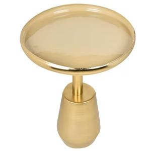 โต๊ะกาแฟโค้งมนทองแดงโบราณสำหรับห้องนั่งเล่นหรูหราโต๊ะข้างโซฟาเหล็กคุณภาพมาตรฐานสำหรับใช้ในบ้านหรือบ้านไร่ - Product Image 4