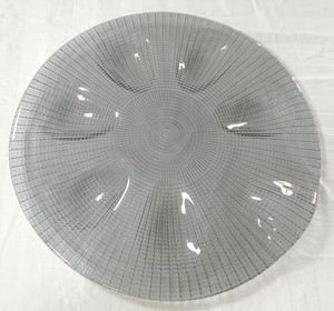 Piatto per Torte e <span class=keywords><strong>Pasticceria</strong></span> in Vetro con Motivo a Griglia, Durevole, Ecologico, Non Tossico, per Uso in Ristoranti e Hotel, Personalizzabile - Product Image 2