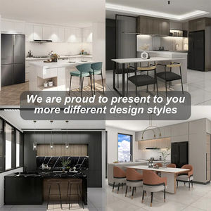 Encimera de Cocina Prefabricada de Aluminio y Fibra de Vidrio de Kenia, con Gabinete Colgante de Tailandia, Encimera de Cocina de Vidrio y Acero Inoxidable - Product Image 6