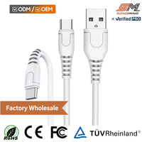 Câble de charge rapide et de données USB-C vers Micro USB en cuivre pur de 0,9 m (3 pieds) 2A, excellent rapport qualité-prix, pour téléphones mobiles, accessoires en gros
