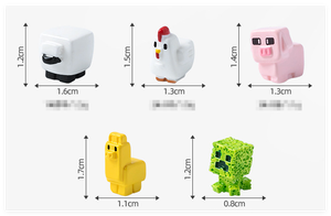 Decoración de jardín de hadas, colección de juguetes de alta calidad, figuritas de animales de granja de resina 3D de Pvc realista, lámpara de cerdo oveja, pollo, conejo, <span class=keywords><strong>Cabra</strong></span> - Product Image 5