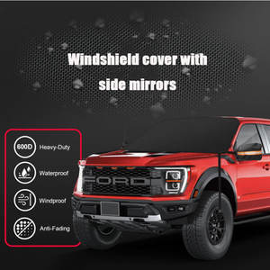 <span class=keywords><strong>Couverture</strong></span> solaire imperméable et <span class=keywords><strong>antigel</strong></span> pour <span class=keywords><strong>pare</strong></span>-<span class=keywords><strong>brise</strong></span> et rétroviseurs latéraux Revêtement PU en tissu Oxford 600D pour remorques de voyage - Product Image 2