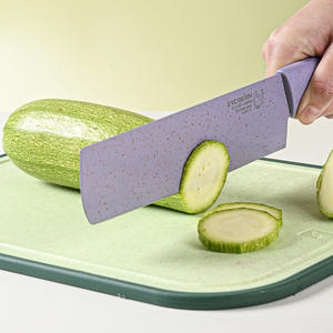 Tabla de cortar de paja de trigo de doble cara, rectangular, antideslizante, apta para lavavajillas, para carne y comida para bebés - Product Image 4