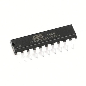 Microcontrolador AT89C2051 de 8 bits, MCU de Alto Rendimiento, CMOS, 2KB FLASH, Chip IC, Paquete DIP-20, Serie AT89C2051-24PU 89C - Product Image 1