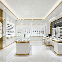 Meuble de présentation moderne et personnalisé pour lunettes de soleil, décoration de magasin de mode, mobilier de magasin d'optique, vitrine de présentation, design d'intérieur de magasin de lunettes