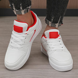 Men's <b>Shoes</b> 2025 Autumn/Spring/Summer Niche Versatile Casual Mesh Sneakers Teenagers' Sports <b>Soft</b>-<b>Sole</b> White PU Upper Anti-Slip - Product Image 5