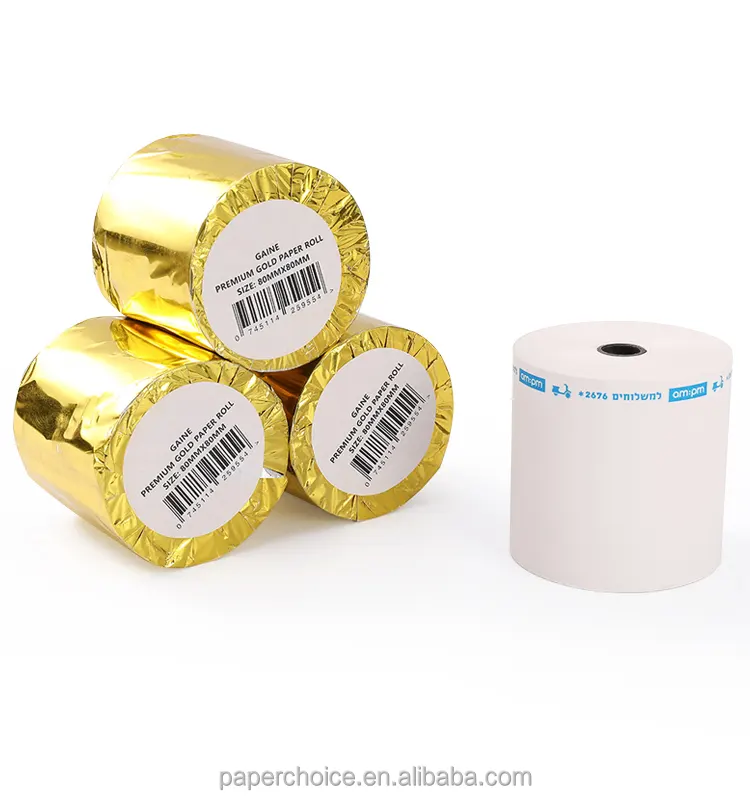 Hot-selling 57mm 2 1/4 Thermal Paper Rollers 80X70mm