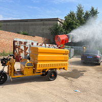 Nouvelle Camion-citerne à eau 4x2 automatique avec moteur, canon à brouillard et arroseur, norme Euro 4, portée 8-12m pour le contrôle des poussières routières