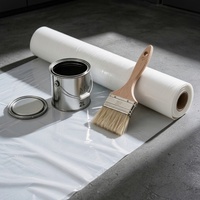 Tapis de protection de sol non tissé auto-adhésif, résistant au vernis, avec logo personnalisé pour peintre, idéal pour la décoration intérieure