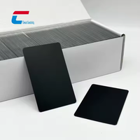 Carte intelligente personnalisée avec puce MIFARE Plus EV1 2K 4K, carte PVC noire imprimée, carte NFC, carte de visite