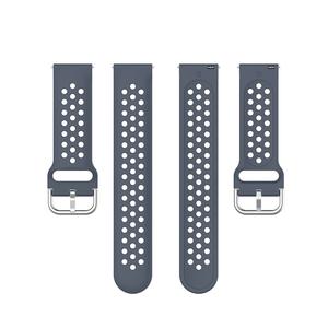 Correa de Reloj de Silicona Deportiva Transpirable con Múltiples Orificios de 20 mm y 22 mm para <span class=keywords><strong>Samsung</strong></span> Galaxy <span class=keywords><strong>Watch</strong></span> de 42 mm y 46 mm Active 2 - Product Image 6