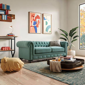 हल्के लक्जरी अमेरिकी एंटीक चेस्टरफील्ड सेशनल सोफा यूरोपीय डिजाइन बहु-रंग वैकल्पिक क्लासिक लिविंग रूम सेट रीक्लाइनिंग रूम - Product Image 1