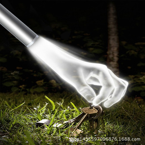 Mini lampe torche LED Blue Moon, lumière blanche, piles AAA, portable, lampe de signalisation pour le camping - Product Image 1