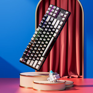 <span class=keywords><strong>Clavier</strong></span> de jeu personnalisé 87 touches avec fil et sans fil RVB rétroéclairé pour PC Opération arc-en-ciel standard mécanique bon marché - Product Image 4