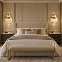 Applique Murale Facettée en Cristal K9 Luxe Moderne pour Chambre, Salle de Bain, Hôtel, Villa - Fabricant d'Éclairage Personnalisé OEM ODM Fournisseur