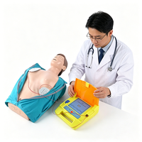 Défibrillateur AED portable pour l'extérieur, équipement médical scientifique, aide pédagogique grandeur nature durable, image couleur, médicalisé automatisé