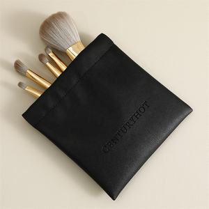 Pochette PUPPYSEW 12*12 cm en Cuir <span class=keywords><strong>PU</strong></span> à Fermeture Automatique par Pince, Trousse à Cosmétiques et Rouge à Lèvres, Sac d'Emballage de Maquillage, Pochette à Bijoux avec Logo - Product Image 4