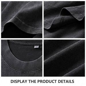 Camiseta Personalizada con Gráficos para Hombre, Estilo Vintage Hiphop, Algodón, Streetwear, Oversize, Cactus Jack Lightning Marrón - Product Image 2