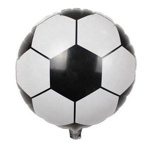 Ready to Ship 18-Inch Round Helium Football Foil <b>Balloons</b> Aluminum Mylar <b>Balloons</b> Backdrop Single Item - Product Image 6