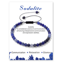 Bracelet en perles turquoise et pierres naturelles, cordon tressé à la main de 4 mm avec agate, accessoire de mode pour homme et femme