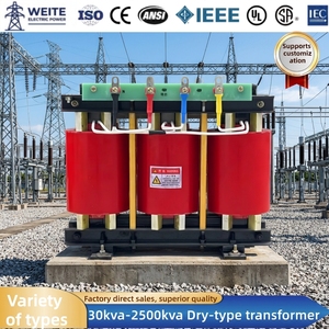 Transformateur 11 kV de type sec 500 <span class=keywords><strong>kVA</strong></span> 800 <span class=keywords><strong>kVA</strong></span> 1000 <span class=keywords><strong>kVA</strong></span>, résistant au feu, en résine coulée, à enroulement en cuivre, haute qualité - Product Image 1