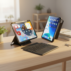 เคสป้องกันแท็บเล็ตแบบพับได้หลายมุม แยกส่วนได้ พร้อมคีย์บอร์ดแม่เหล็กไร้สาย <span class=keywords><strong>3</strong></span> in 1 สำหรับ iPad 10.2 Pro 11 - Product Image 2
