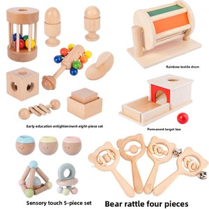 Coffret de jeux éducatifs en bois Montessori Yeechao pour la petite enfance (0-12 mois) – Jouets éducatifs pour bébés, cadeau idéal - Product Image 5