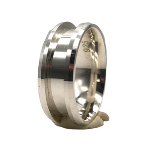 Nhẫn Rỗng Nữ Trang Sức Bạc 925 Khảm Đá Mắt Mèo Giá Nhà Máy Thiết Kế Bán Chạy - Product Image 1