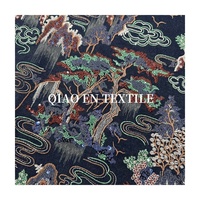 Tissu brocart de style chinois luxueux et nouveau, avec technique de tricotage et perles 3D, pour ensemble de robe Cheongsam