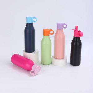 High Quality Double Wall Stainless Steel Insulated Water Drinking Bottle Vacuum <b>Flask</b> <b>with</b> Portable <b>Straw</b> Handle Lid for Outdoor - Product Image 5