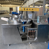 Machine de cuisson industrielle automatique pour sauce confiture sirop agitation planétaire chemisé bouilloire de cuisson gaz vapeur chauffage pour boulangerie