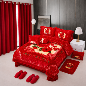 Couverture Raschel d'hiver en polyester, couverture chaude pour lit king-size, couvertures en <span class=keywords><strong>fausse</strong></span> <span class=keywords><strong>fourrure</strong></span> pour le salon - Product Image 6