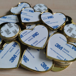 Новый цвета: золотистый, серебристый бланковые цветные <span class=keywords><strong>DIY</strong></span> держатель мобильного телефона с пистолетной рукояткой алюминиевый лист Подставка для сотового телефона - Product Image 2