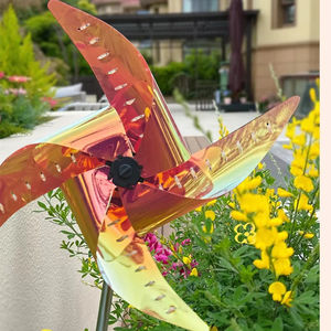 Lampe de sol en forme de moulin à vent pastoral à LED pour la décoration extérieure du jardin, solution d'éclairage extérieur classée IP44 - Product Image 1