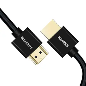 Chứng nhận 2.0V 4K HDMI cáp 1 mét mạ vàng đen và trắng HDMI Extender Cáp - Product Image 1