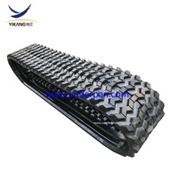 Pièces de chargeuse compacte Zig Zag piste en caoutchouc B320X86X53Z pour CAT 259B3 259D 259D3