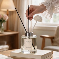 Diffuseur de parfum de luxe personnalisé 220 ml, parfum gardénia, fleur Sola, boîte cylindrique pour accessoires de jardinage et décoration
