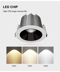 Ac110v Ac220v 7W <span class=keywords><strong>15W</strong></span> Trần Spotlight Lịch Thi Đấu Không Thấm Nước IP65 Đèn LED Downlight <span class=keywords><strong>COB</strong></span> Đèn Cho Nhà Bếp Chiếu Sáng - Product Image 5