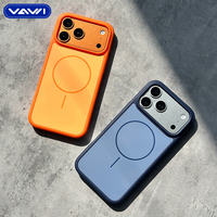 Étui de téléphone magnétique antichoc texturé VAWI B421 pour iPhone 11 12 13 14 15 16 17 Pro Max pour téléphones Android Samsung