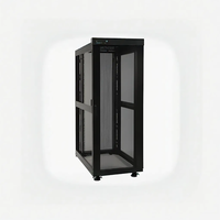 Rak Server 37U 19 Inch Berlapis Bubuk SPCC Baja Canai Dingin dengan Pintu Kaca, Dapat Dikunci, Model Berdiri untuk Pusat Data (Ready Stock)